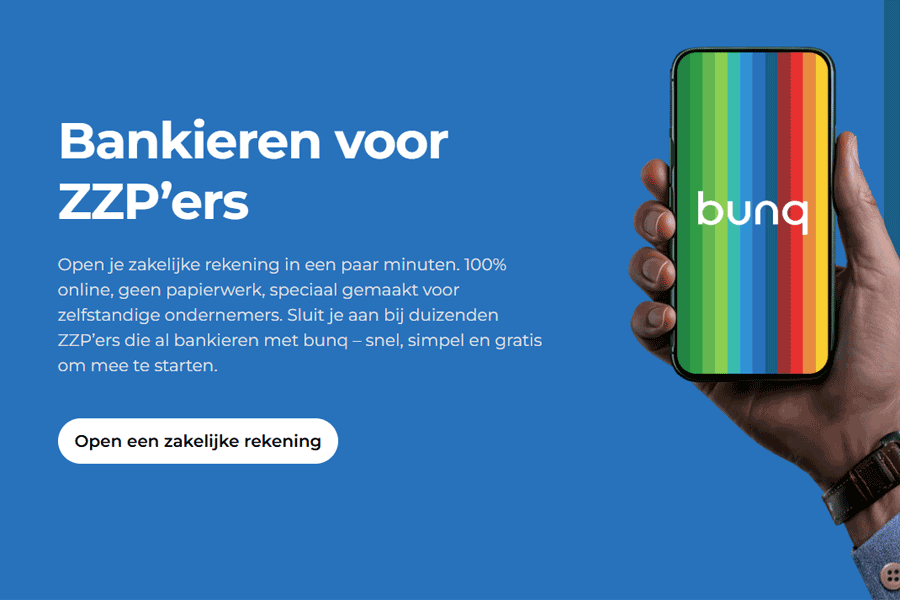 Bunq voor ZZP'ers en eenmanszaken Bunq voor ZZP'ers en eenmanszaken