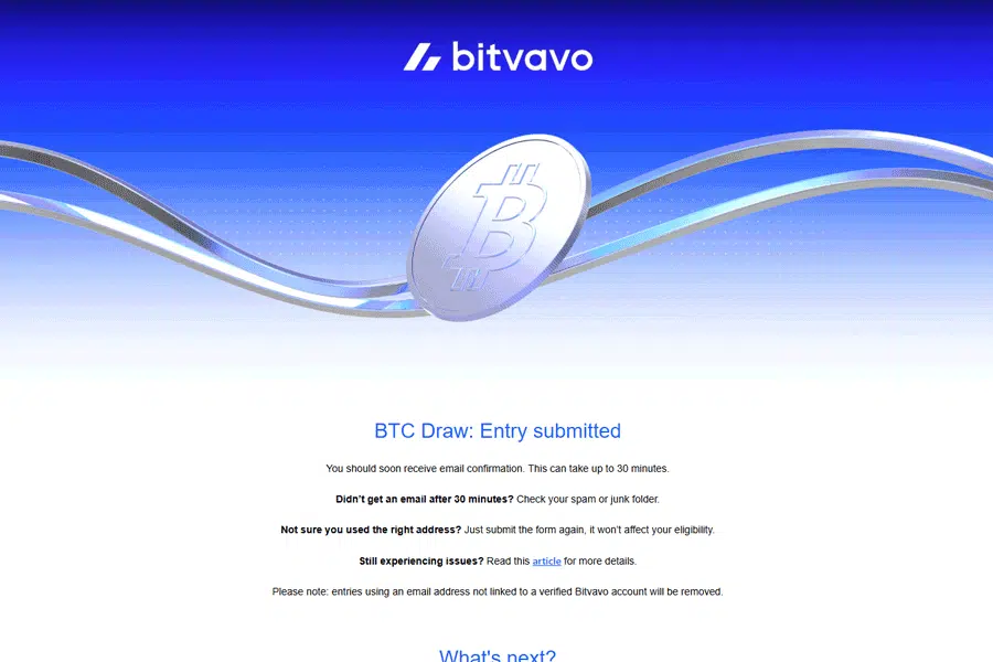 Schrijf je in voor één gratis entry in de BTC prize draw Schrijf je in voor één gratis entry in de BTC prize draw