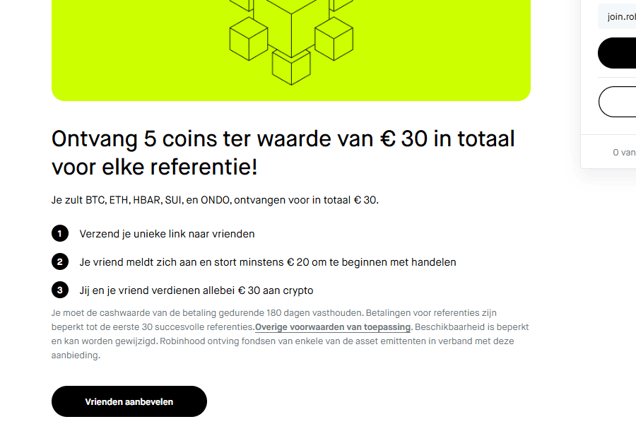 Verdien zelf ook: nodig vrienden uit en verdien tot €900 Verdien zelf ook: nodig vrienden uit en verdien tot €900