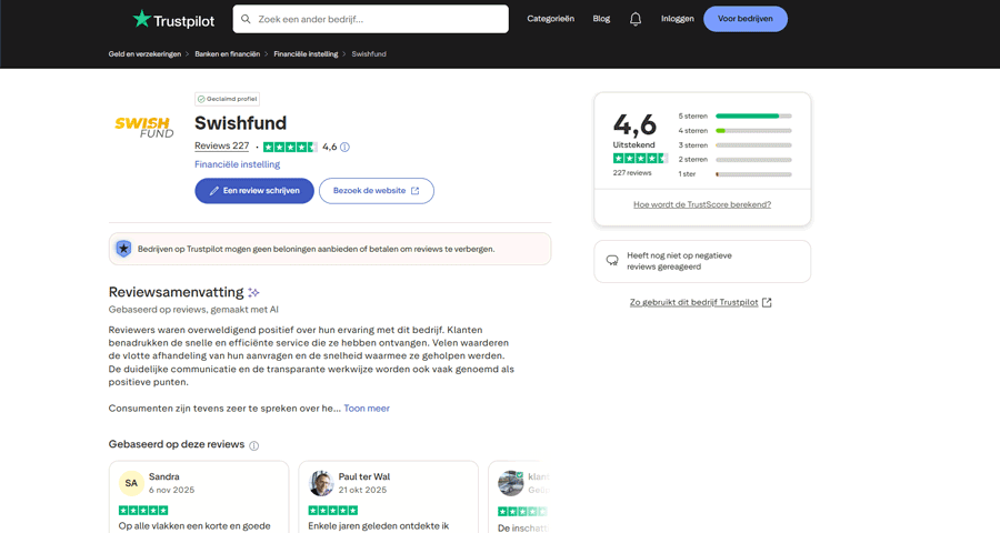 Swishfund ervaringen: wat zeggen klanten? Swishfund ervaringen: wat zeggen klanten?