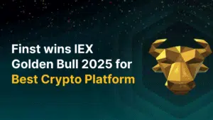 Finst wint IEX Gouden Stier voor Beste Crypto Platform 2025